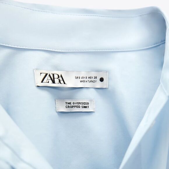 Zara Poplin Oversized Shirt New - Picture 5 of 9